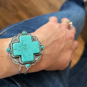 Western Jewelry Turquoise Cuff